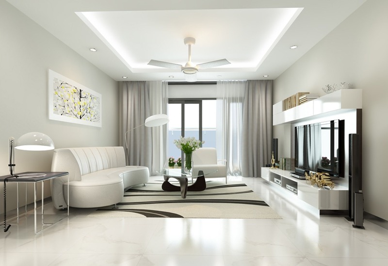 Chủ nhà mệnh mộc không nên sử dụng các màu sắc của hành kim như trắng, xám bạc trong không gian nội thất