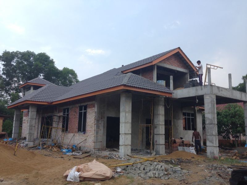 Phần thô bao gồm các công việc tạo nên hình dáng chung của ngôi nhà.