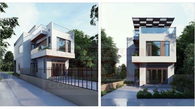 Đường nét ngôi nhà đơn giản nhưng vẫn toát lên sự sang trọng