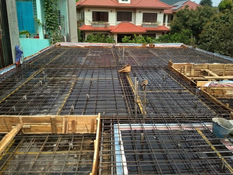 Công trình trong giai đoạn thi công nền móng