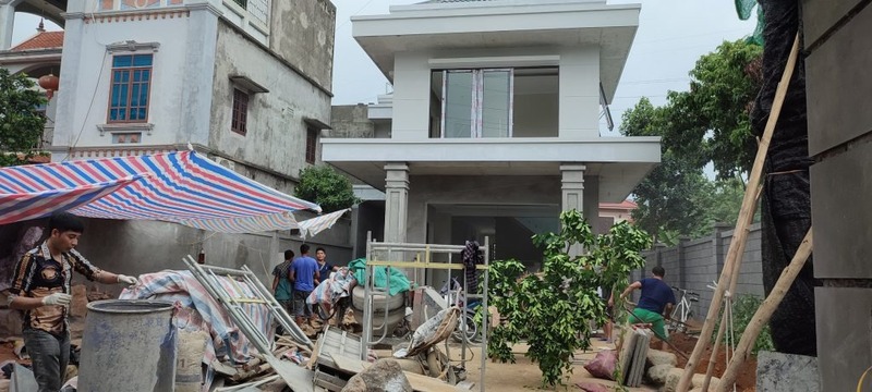 Công trình trong giai đoạn hoàn thiện