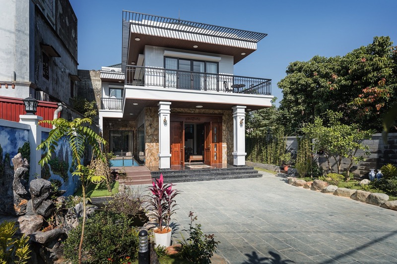 Ngôi nhà 2 tầng tại Xuân Mai, Hà Nội sau khi được thi công hoàn thiện