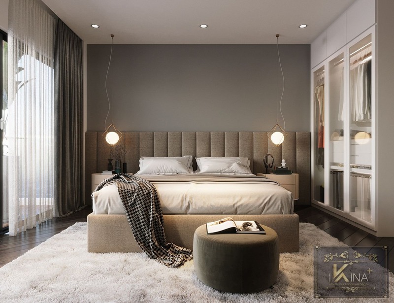 Phòng ngủ được thiết kế đơn giản nhưng vô cùng ấm cúng